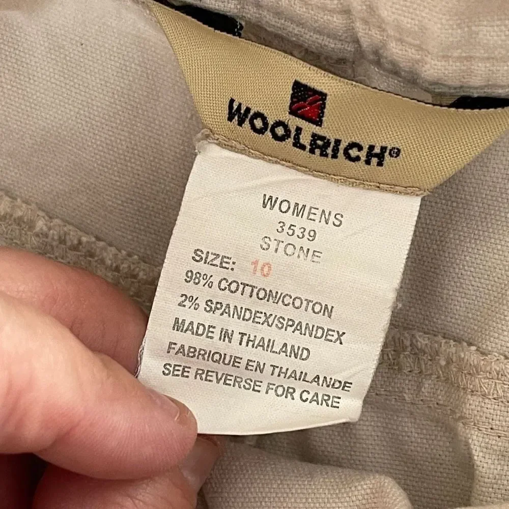 Woolrich Shorts Womens Size 10 Biege Stone Bermuda
